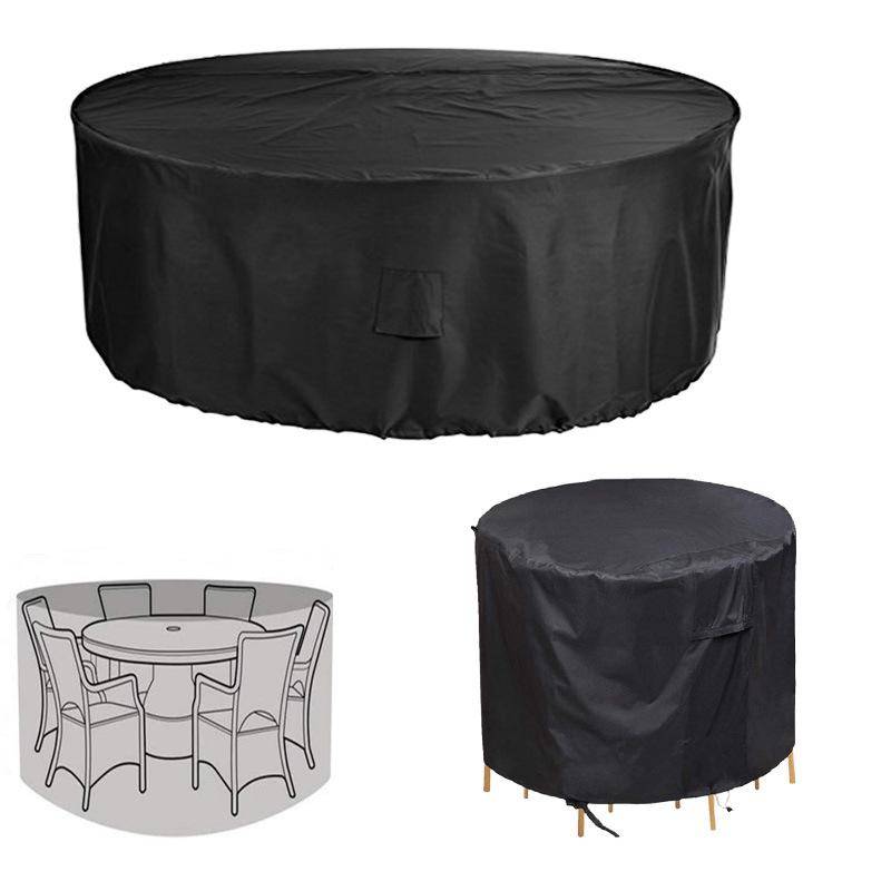 IntiMeg - Housse salon de jardin, Oxford Housse de Protection Salon de Jardin Housse Table Bâche Salon de Jardin Imperméable Résistant à la Vent , 77x70 cm - Image 3