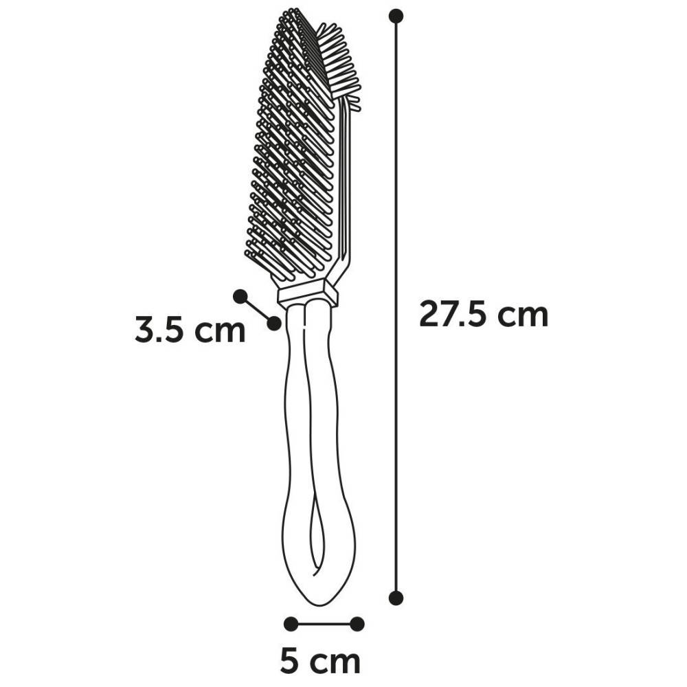 Brosse anti-poils AFRA  27.5 x 5 x 3.5 cm tête triangulaire, pour animaux. - Imagen 3