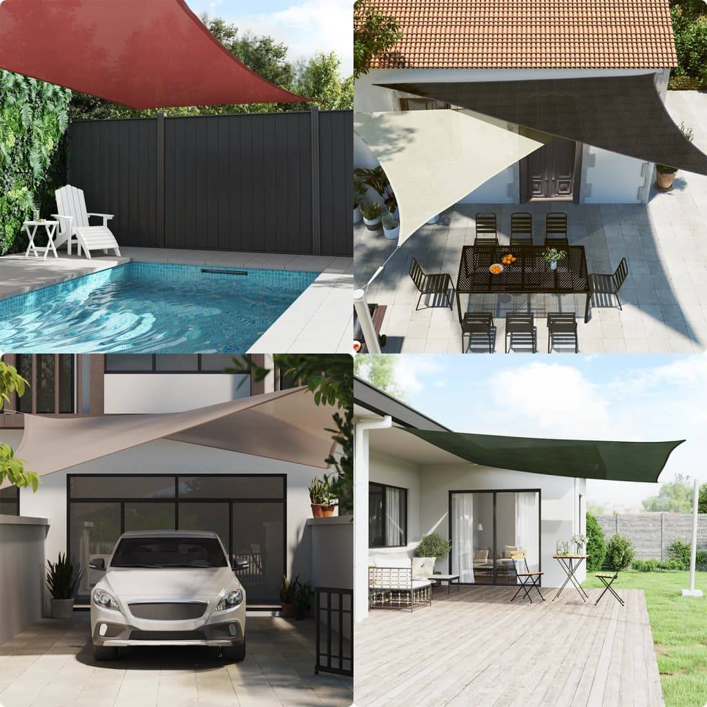 Maison Chic - Voile d'ombrage - Voile solaire 160 g/m² Anthracite 3x4x5 m PEHD - Meuble Pro - Imagen 3