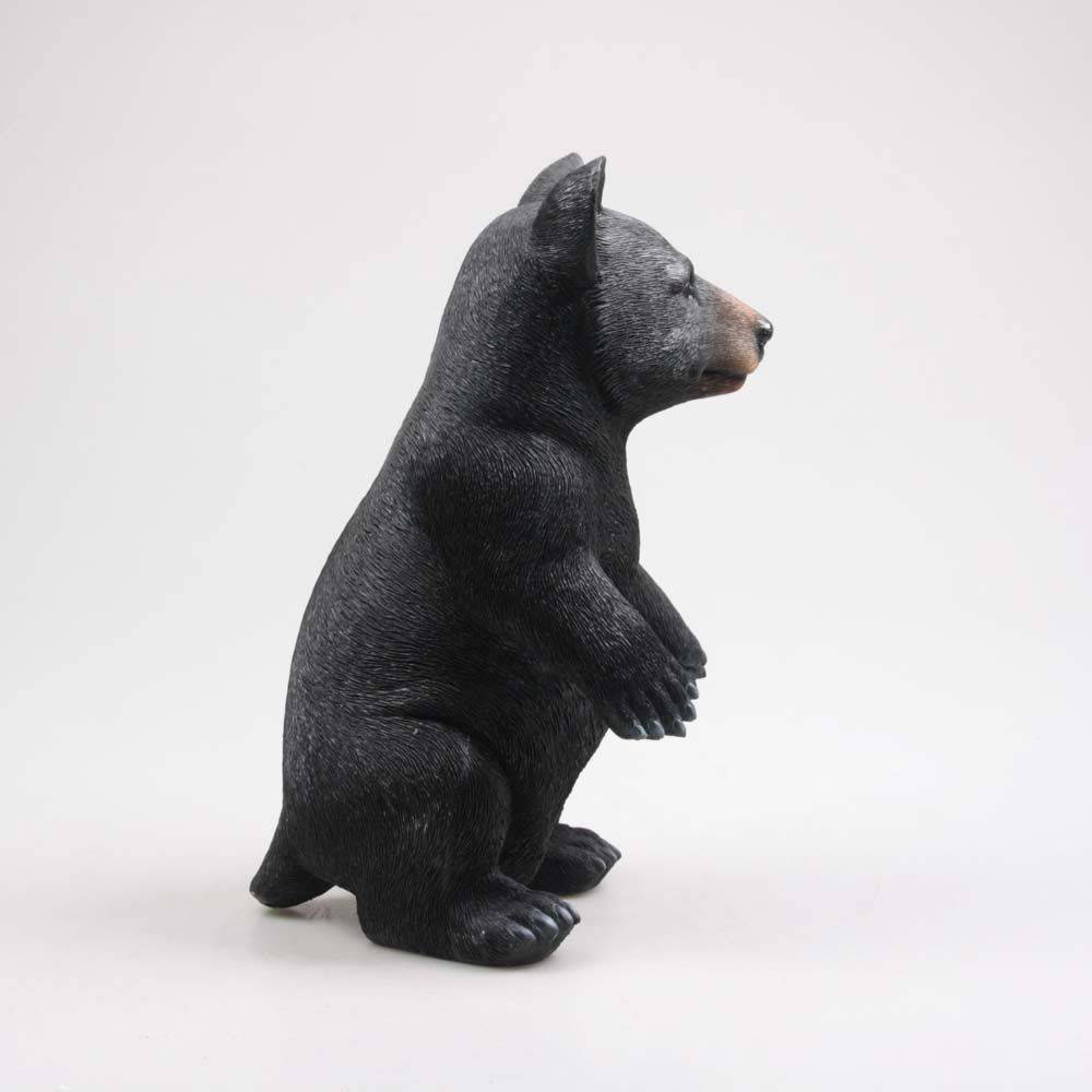 Farmwood Animals - Ours noir en résine 40 cm Debout - Imagen 4