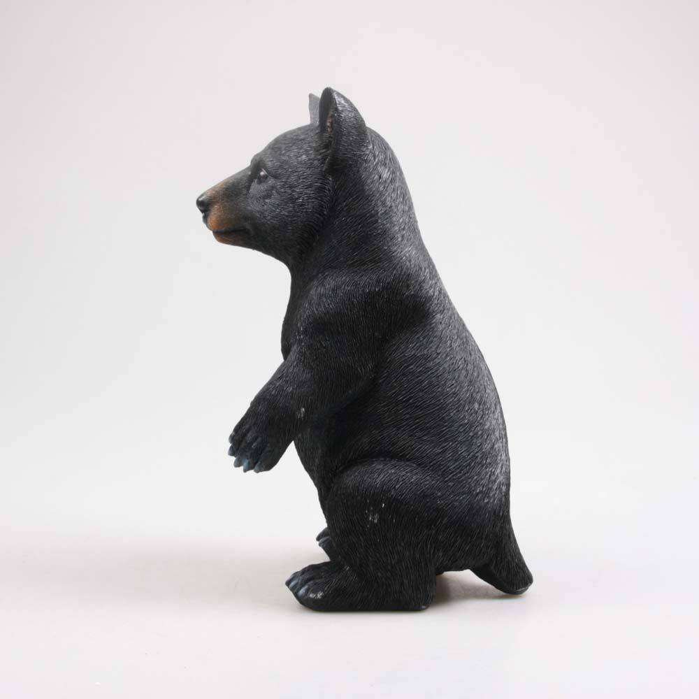Farmwood Animals - Ours noir en résine 40 cm Debout - Imagen 2