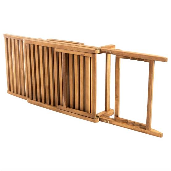 Chaise Longue "S" Teck Massif Pliable Jardin – ComfortXL Outdoor Living - Image 3