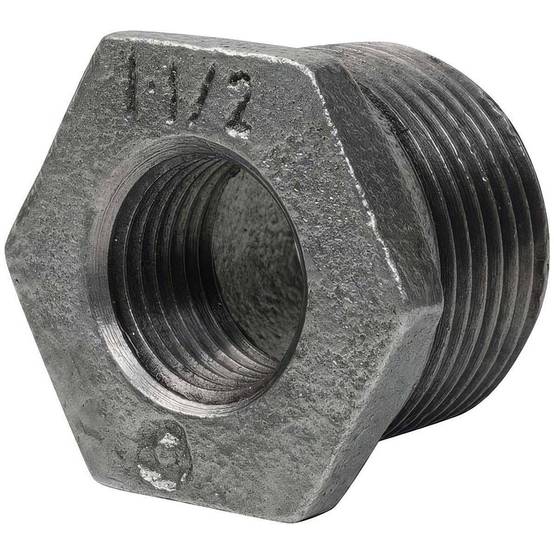 Réduction Simple Mâle/Femelle en Fonte Malléable Galvanisée - L'Excellence Anti-Corrosion - Ø A: 1''1/4 | Ø B: 1/2'' - Image 1
