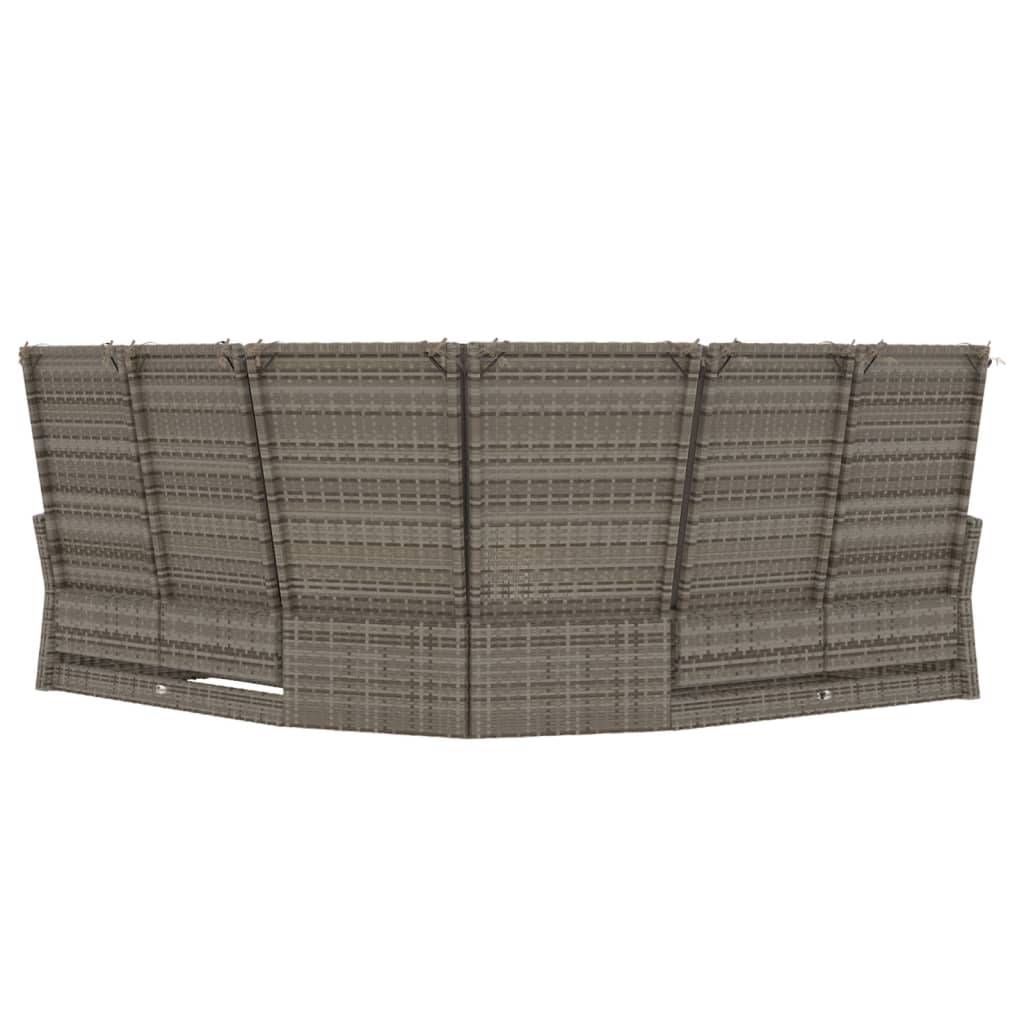 Vidaxl - Canapé d'angle inclinable avec coussins gris résine tressée vidaXL 362182 - Imagen 5