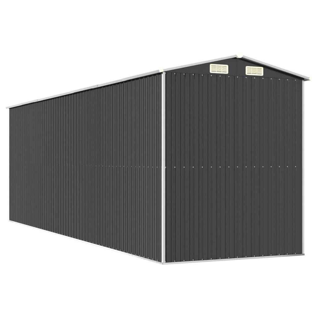 PANGIVO - Abri de jardin avec porte coulissante - Acier galvanisé - Anthracite 192x606x223 cm - Surface au sol 11,64m² - PANGIVO - Image 5