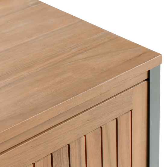 Cuisine de jardin Bois d'acacia certifié Marron IVREA - Beliani - Image 6