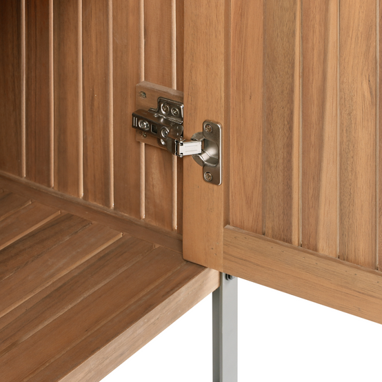 Cuisine de jardin Bois d'acacia certifié Marron IVREA - Beliani - Image 7