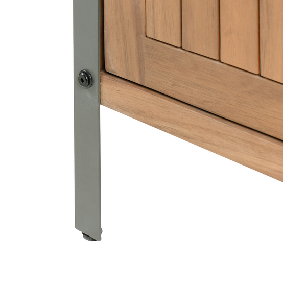 Cuisine de jardin Bois d'acacia certifié Marron IVREA - Beliani - Image 8