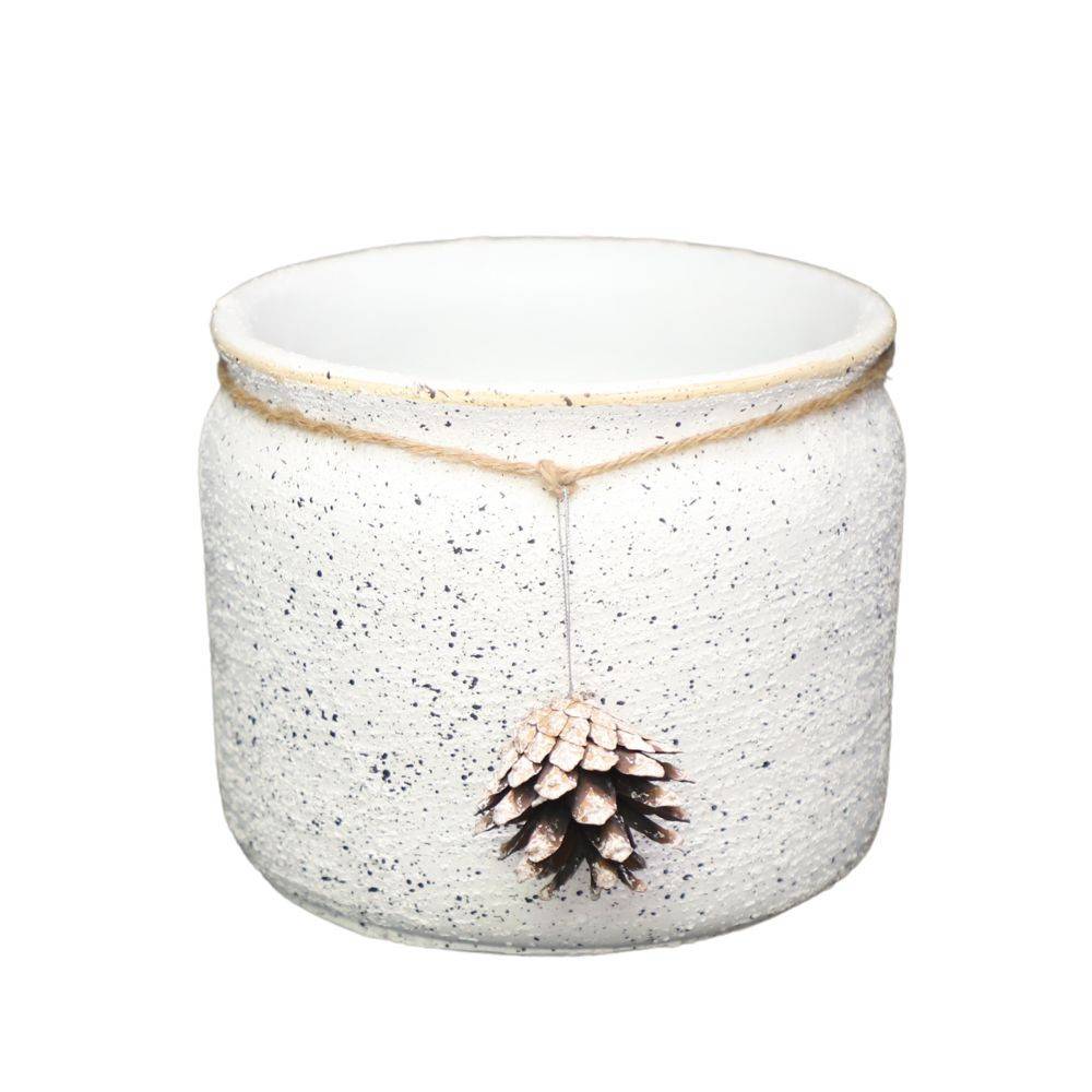 Chemin De Campagne - ° Cache-pot pomme de pin - Ø19 x Ht.16 cm pour pot Ø14.5 Chemin de campagne - Imagen 1