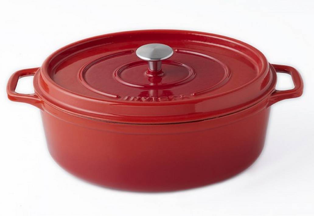 Invicta - Cocotte ovale Invicta 31 cm Rubis