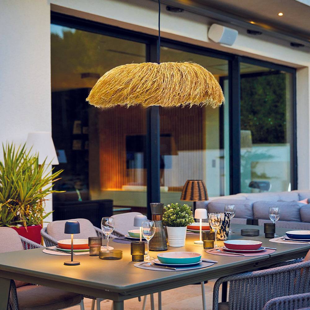 Lumisky - Suspension HAVANA Extérieure Herbe Marine et Jute D75cm - Imagen 4