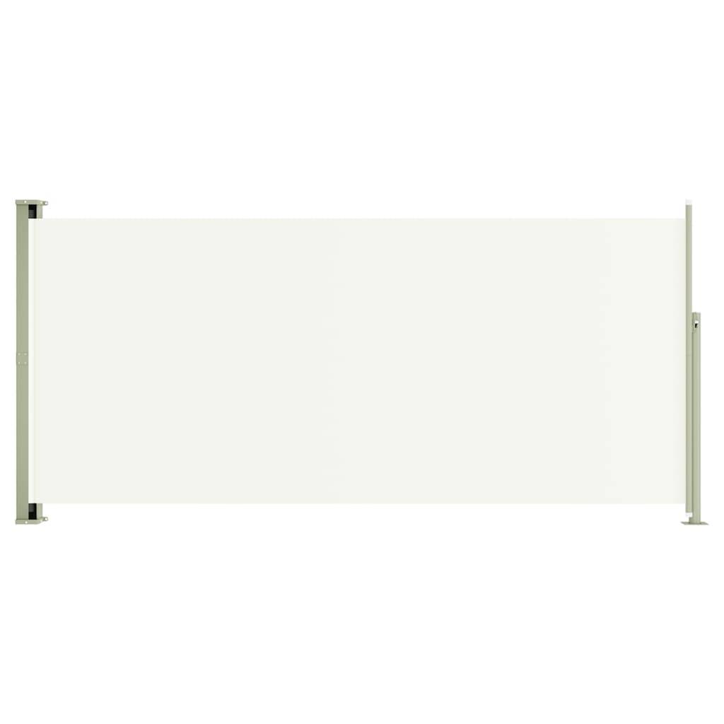 Helloshop26 - Auvent paravent store brise-vue latéral rétractable de patio jardin terrasse balcon protection visuelle écran 140 x 300 cm crème - Imagen 1