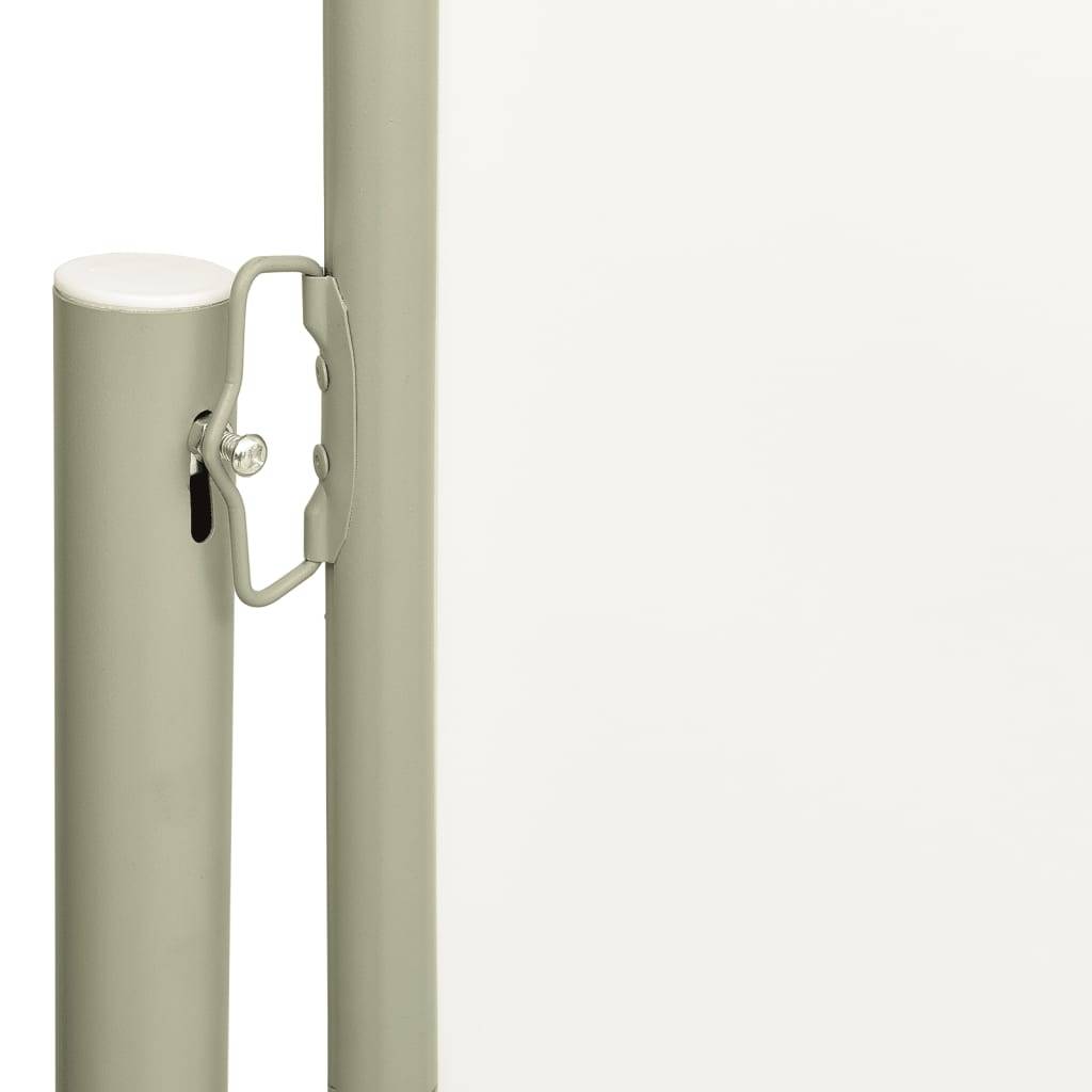 Helloshop26 - Auvent paravent store brise-vue latéral rétractable de patio jardin terrasse balcon protection visuelle écran 140 x 300 cm crème - Imagen 2