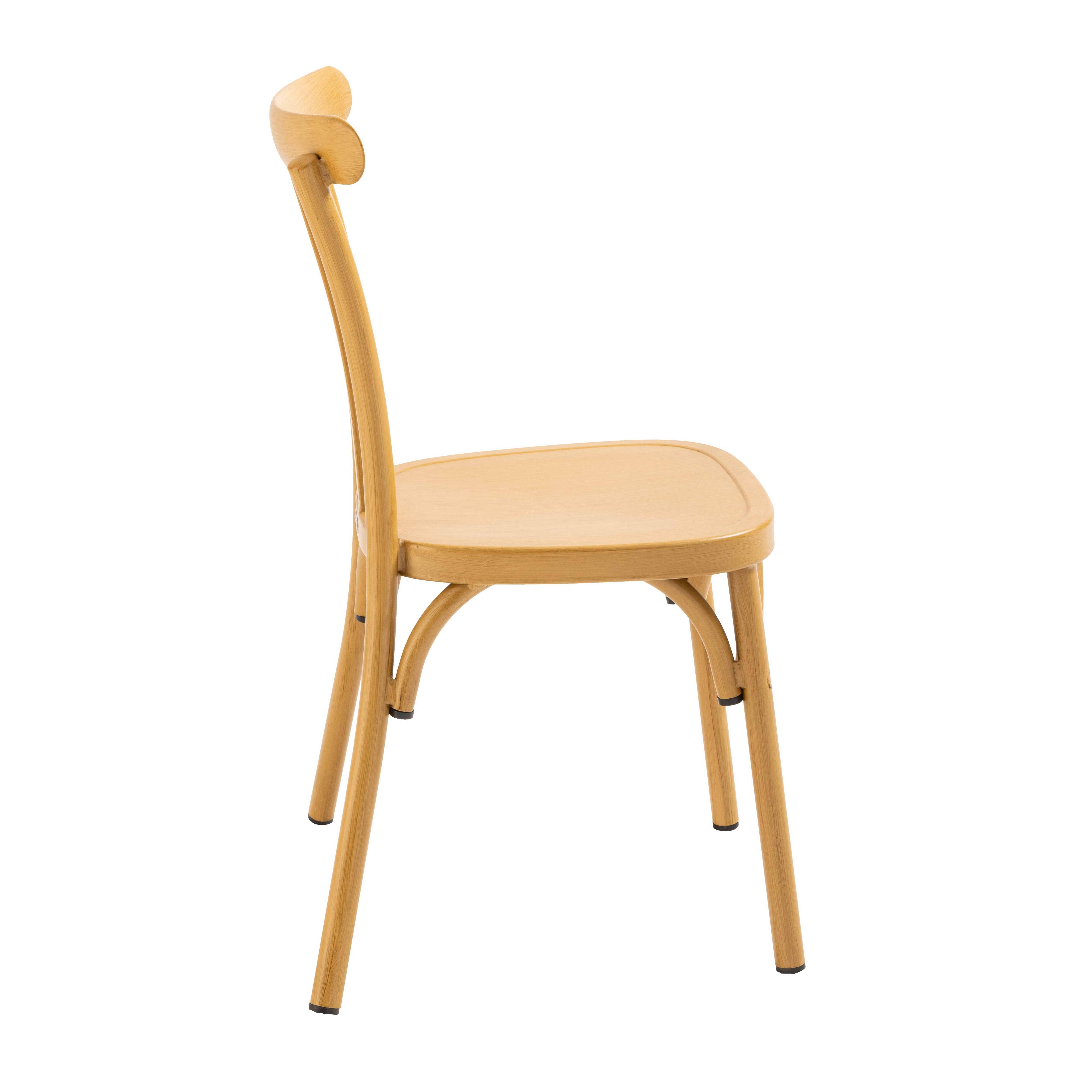 Oviala - Chaise de terrasse en aluminium bois Braga - Oviala - Image 5