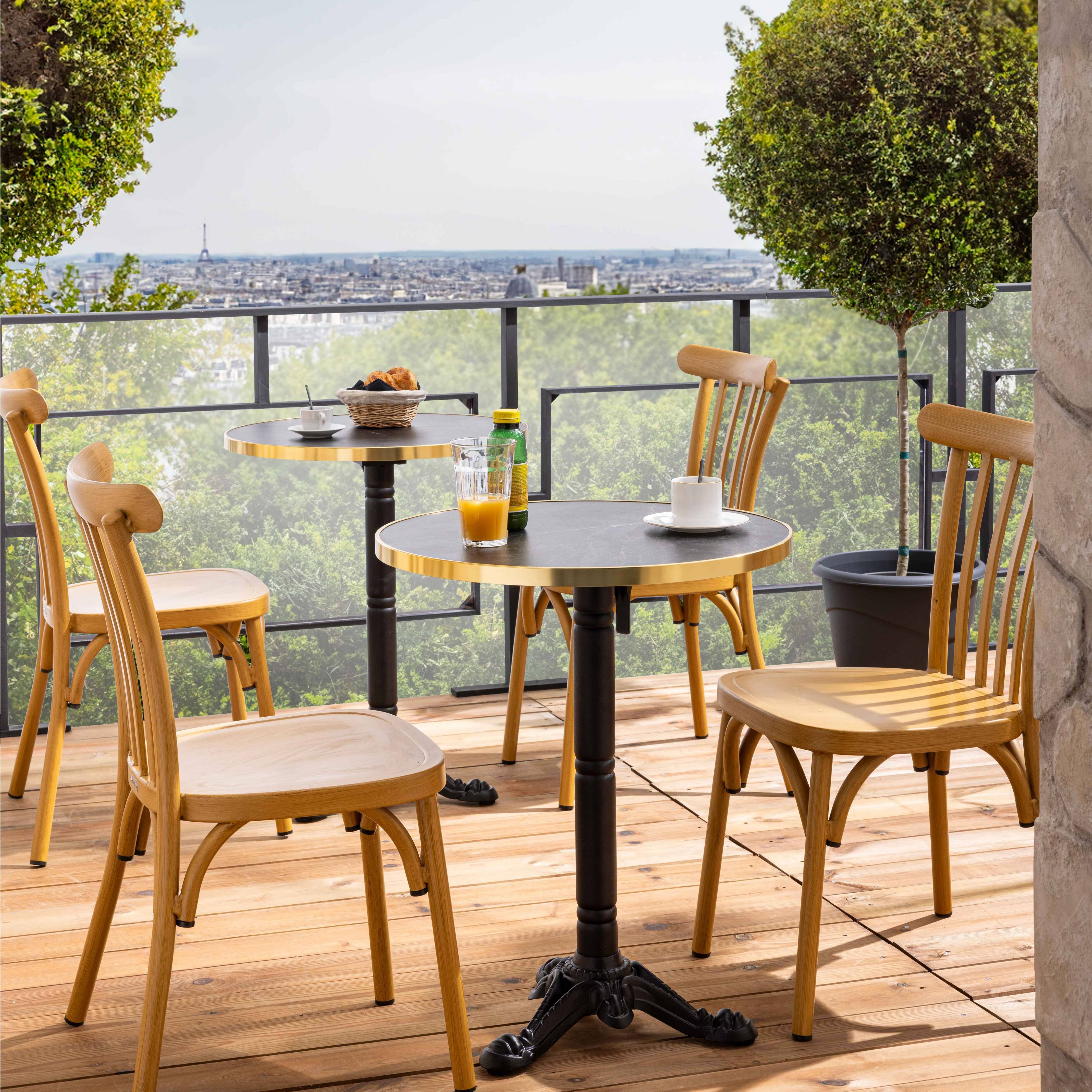 Oviala - Chaise de terrasse en aluminium bois Braga - Oviala - Image 3