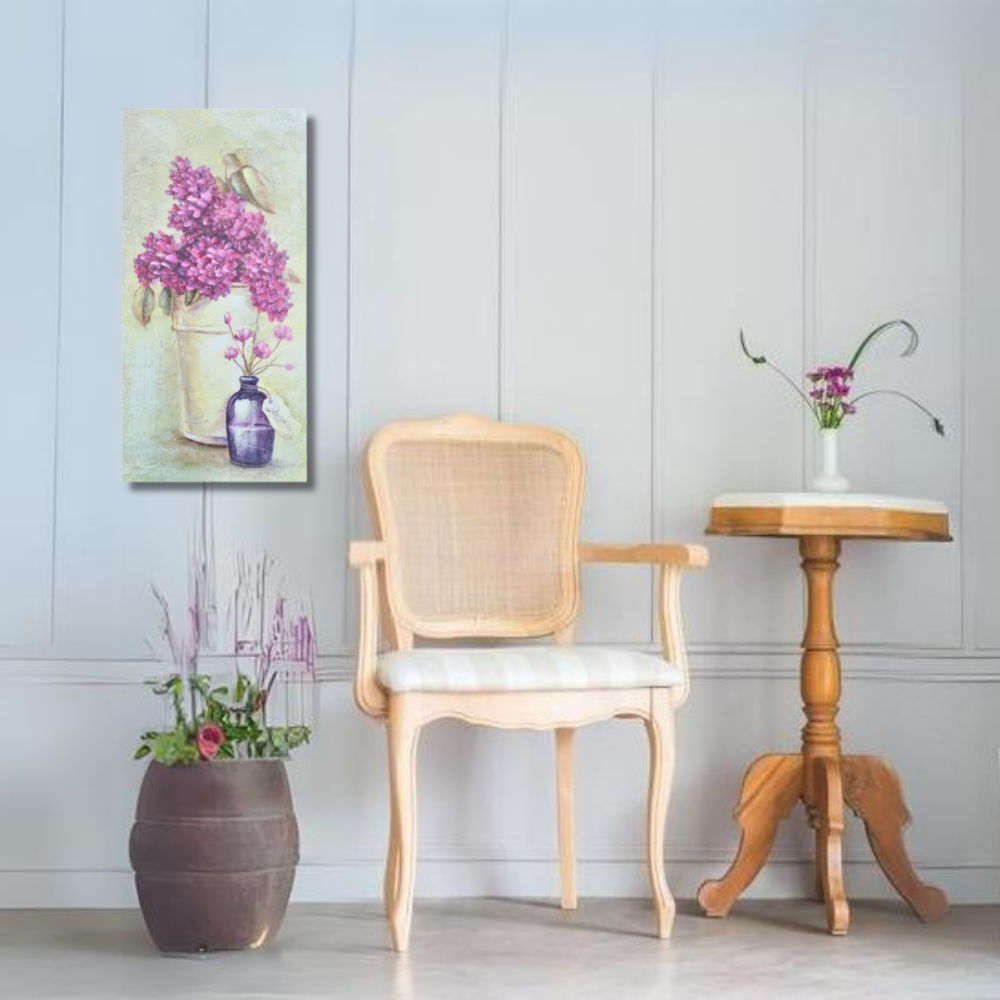 Tableau en bois multicolore 61 x 30.5 cm Chemin de campagne - Imagen 2