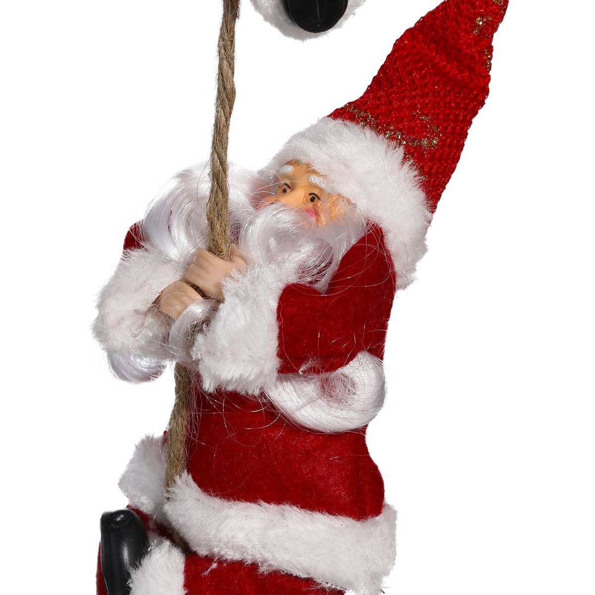 Guirlande Pères Noël grimpeurs en plastique 110cm ATMOSPHERA CREATEUR D'INTERIEUR - Image 2