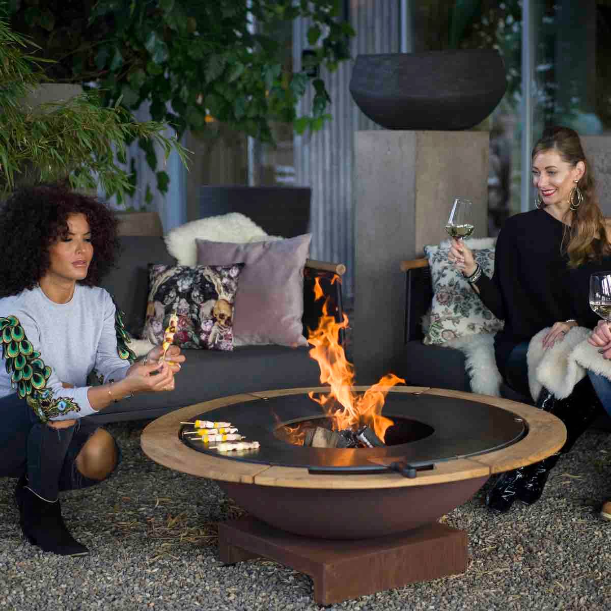Quoco - Brasero Piatto Basso + Medium Noir diam106 - Quoco - Imagen 3