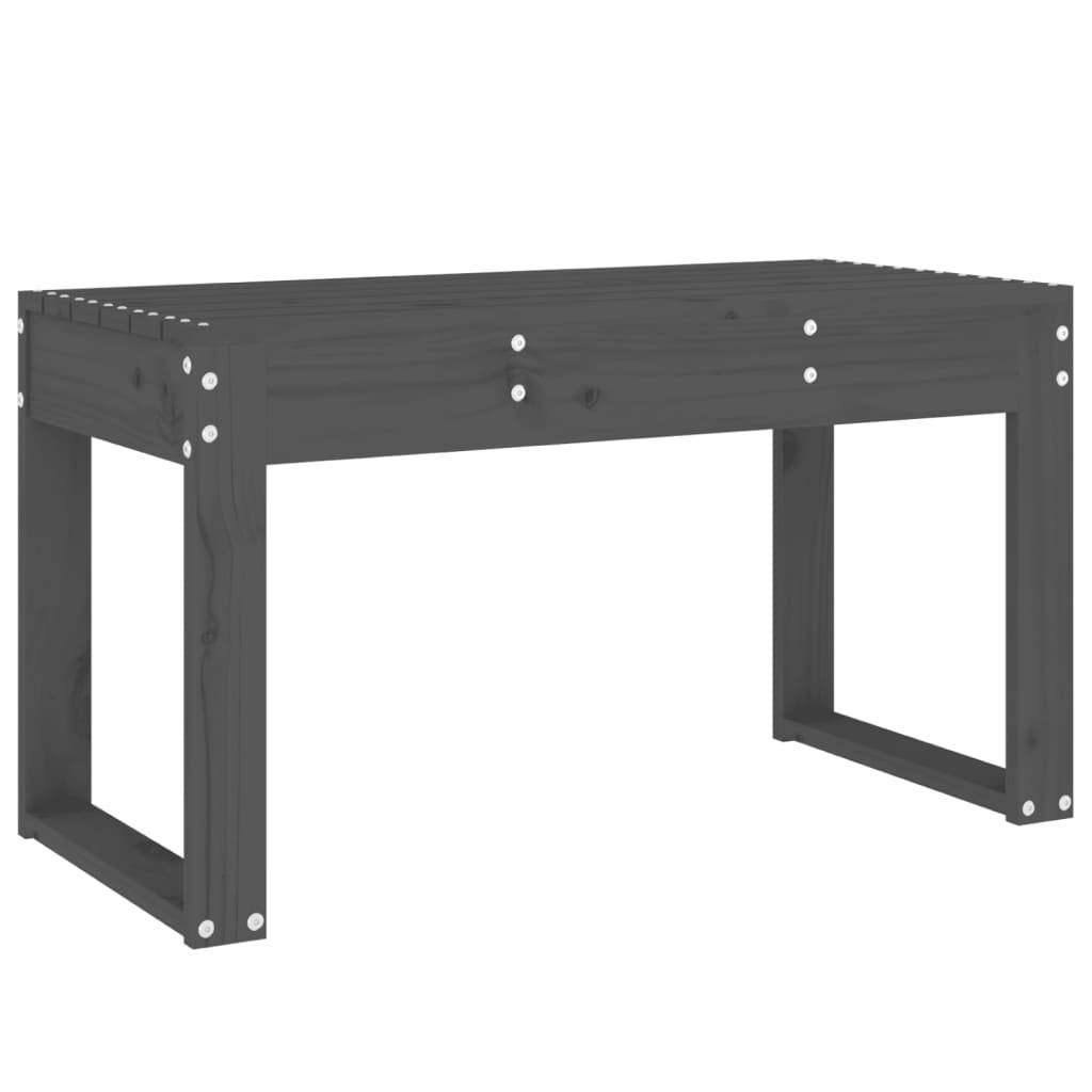 Maison Chic - Banc de jardin - Banc d'extérieur - Banquette gris 80x38x45 cm bois massif de pin - Imagen 1