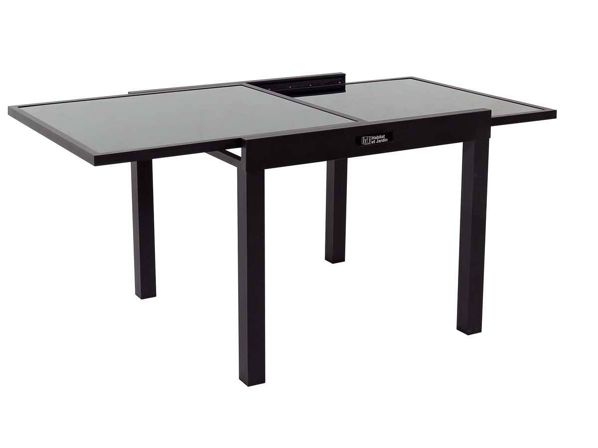 Habitat Et Jardin - Salon De Jardin Extensible 90/180 "porto 8" - Phoenix - Noir - 1 Table + 8 Fauteuils -habitat Et Jardin - Imagen 3
