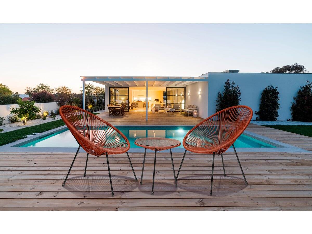 Habitat Et Jardin - Ensemble De Jardin Acapulco  "liana" - 2 Places - Rouge -habitat Et Jardin - Imagen 2