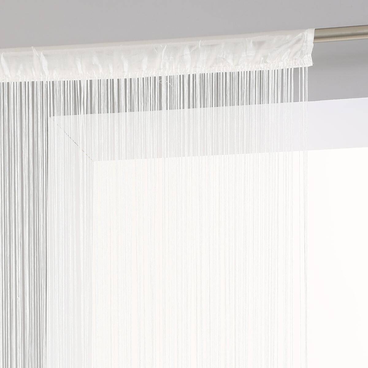 Atmosphera - Rideau "Lanka" fil blanc ivoire 90x200cm - Atmosphera Créateur d'intérieur - Imagen 1