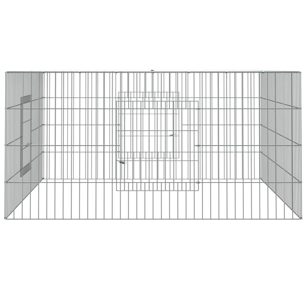Vidaxl - Cage à lapin 110x110x55 cm Fer galvanisé vidaXL 171562 - Imagen 7