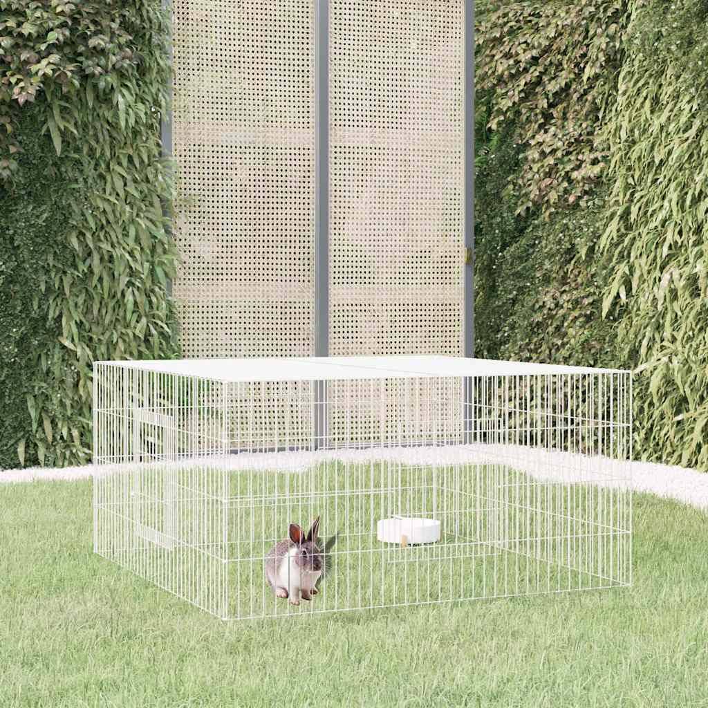 Vidaxl - Cage à lapin 110x110x55 cm Fer galvanisé vidaXL 171562 - Imagen 1