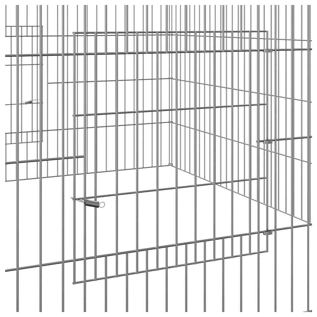 Vidaxl - Cage à lapin 110x110x55 cm Fer galvanisé vidaXL 171562 - Imagen 6