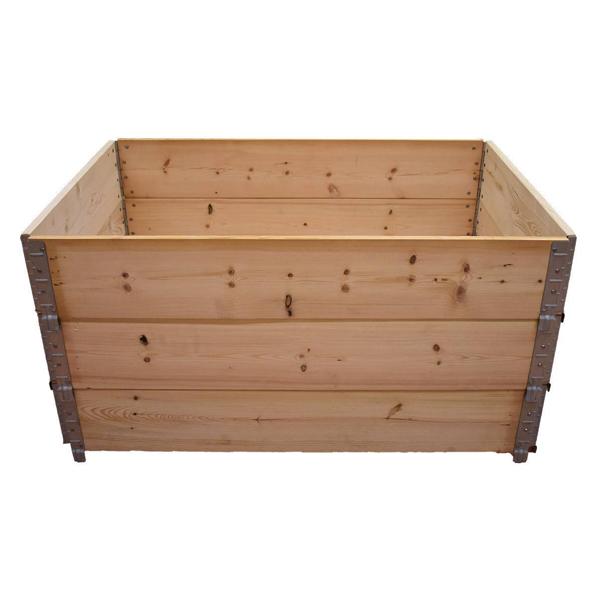 Carré potager en bois naturel 1200 x 800mm  hauteur 585mm - Image 1