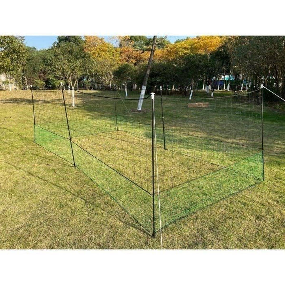 Filet d’enclos pour poules ZOLUX, kit modulable 12 m x 1,25 m, non électrifiable, 6 poteaux - ZOLUX - Imagen 1