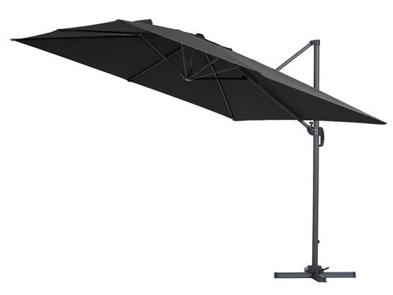 Habitat Et Jardin - Parasol Jardin Déporté Alu "sun 3" 3 X 3 M - Noir -habitat Et Jardin - Image 2