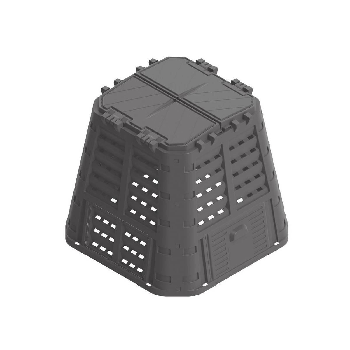 Composteur de jardin 740 Litres 93,3 X 93,3 X H113 cm KOMPOBOX BRIXO - Imagen 1