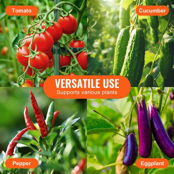 VEVOR Lot 6 cages tomates 122cm, support plantes, treillis, empilable, jardin, légumes. - Image 6