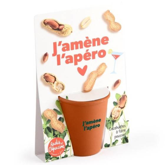 Radis et Capucine - Radis et Capucine - Carte message - J'amène l'apéro - Cacahuètes - Image 1