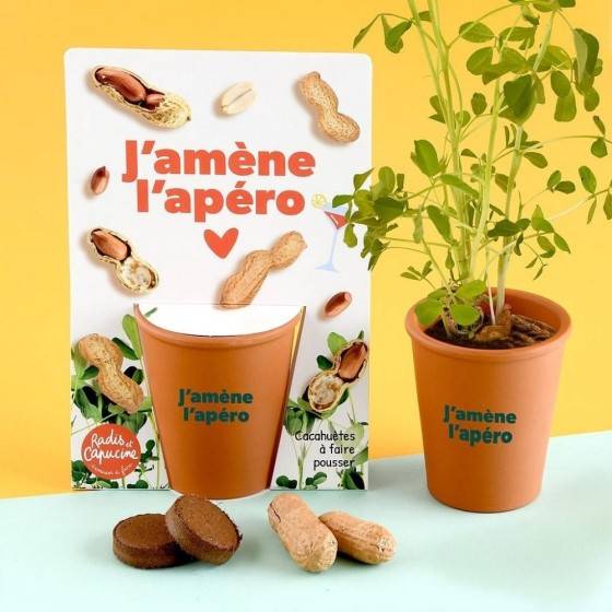 Radis et Capucine - Radis et Capucine - Carte message - J'amène l'apéro - Cacahuètes - Image 2
