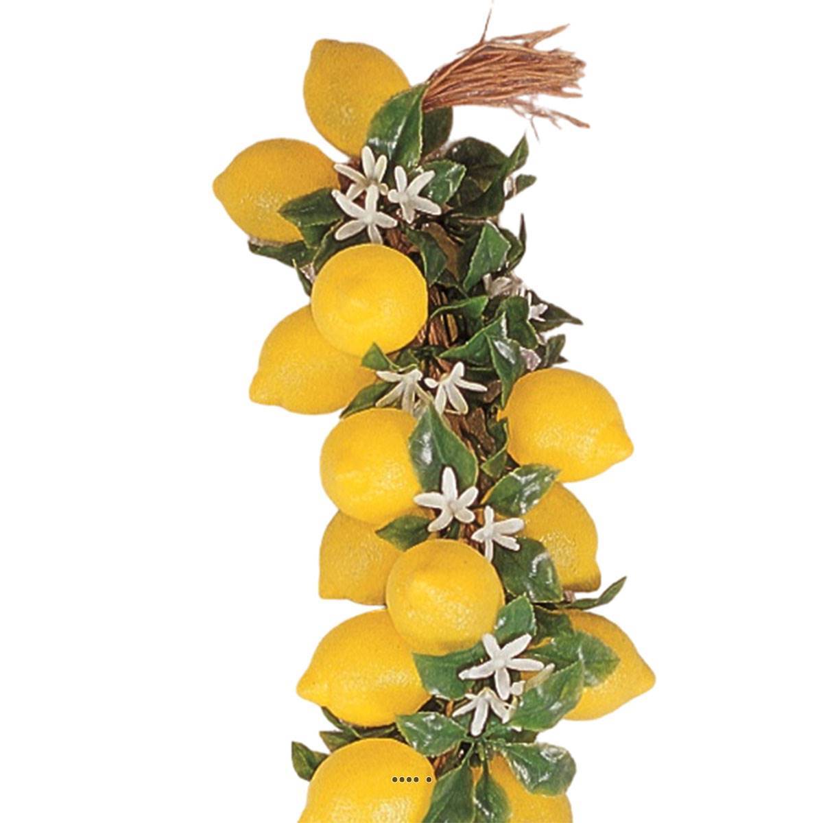 Artificielles - Grappe de 20 citrons artificiels en Plastique soufflé L 50 cm - Imagen 3