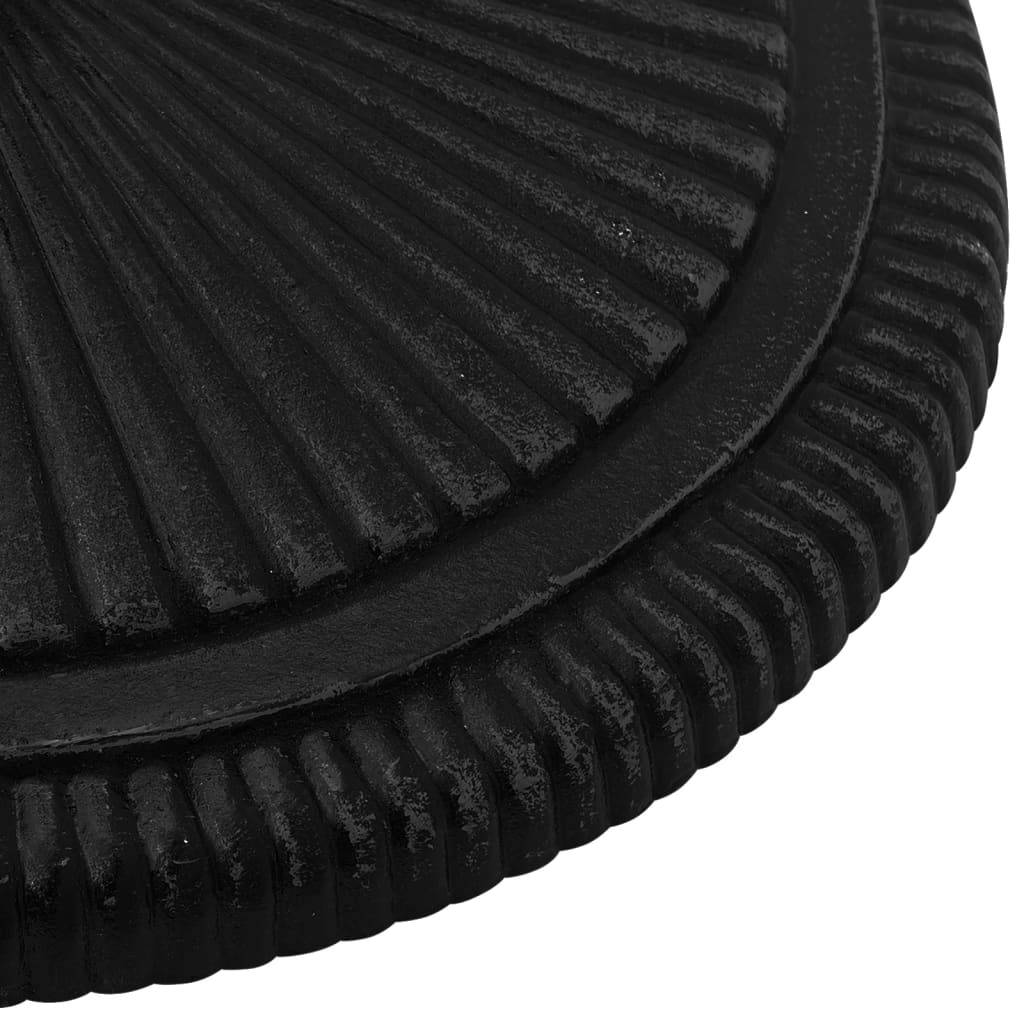 Maison Chic - Socle de parasol - accessoire parasol Noir 45x45x30 cm Fonte - MEUBLE PRO - Image 5