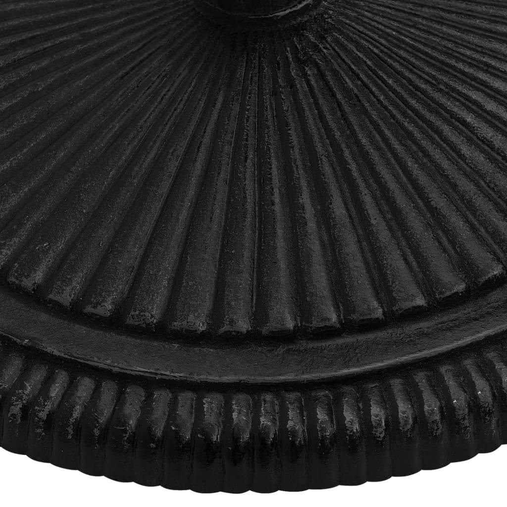 Maison Chic - Socle de parasol - accessoire parasol Noir 45x45x30 cm Fonte - MEUBLE PRO - Image 4