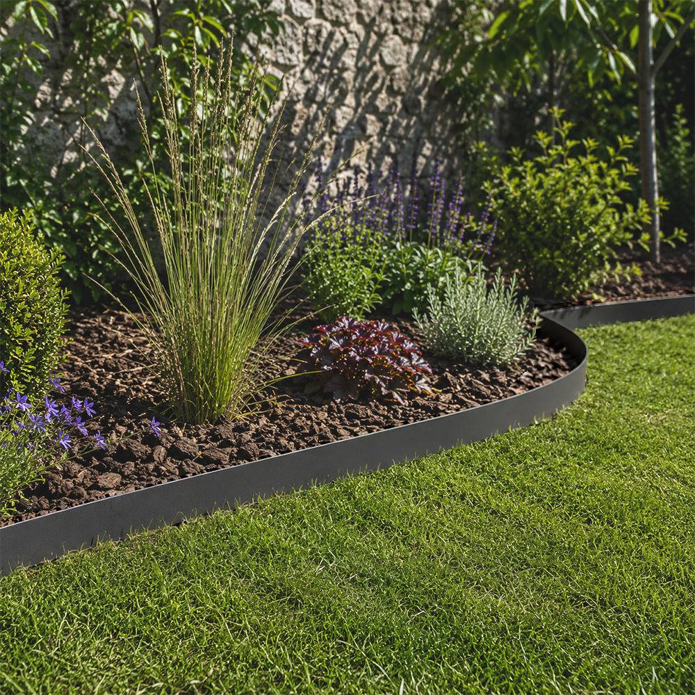 Gt Garden - Bordure de jardin flexible grise - 15 cm x 6 mètres - GT GARDEN - Imagen 3