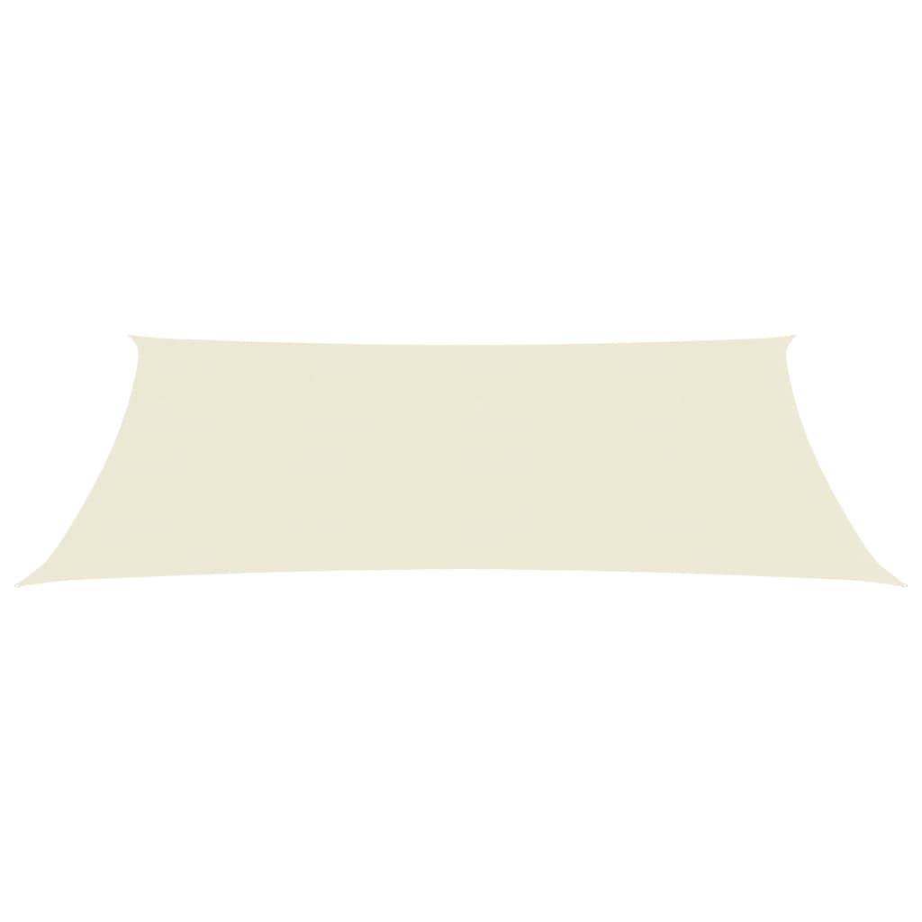 Helloshop26 - Voile toile d'ombrage parasol 160 g/m² 2,5 x 4 m PEHD crème - Imagen 2