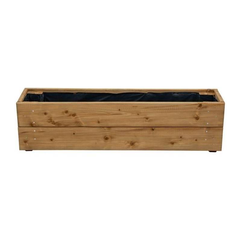 Jardinieres A Fleurs Ekju - 75x18xh20 Cm - Traitées En Autoclave Brun - Imagen 3