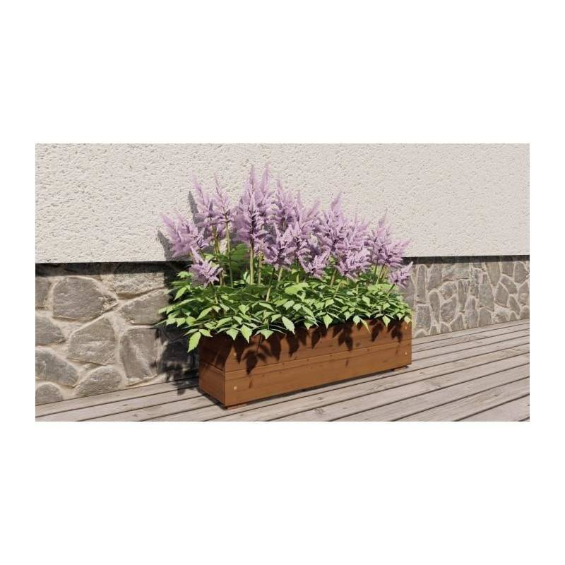 Jardinieres A Fleurs Ekju - 75x18xh20 Cm - Traitées En Autoclave Brun - Imagen 5