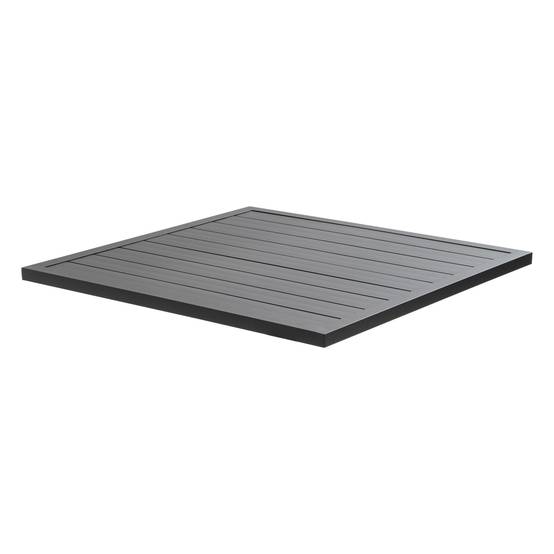 Oviala - Plateau de table carré Cardiff en aluminium noir 70 cm pour pied Klipo Cardiff - Oviala - Imagen 1