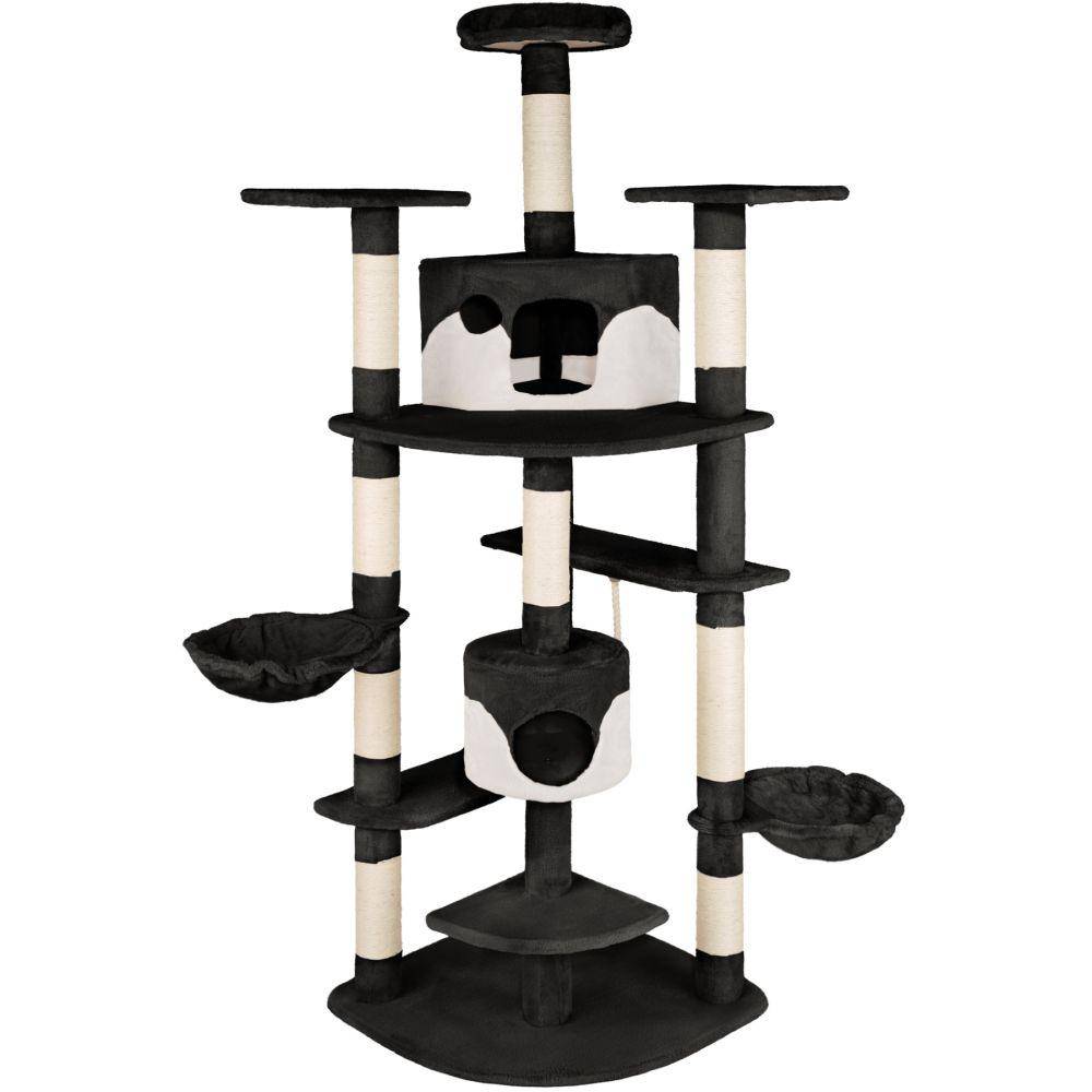 Helloshop26 - Arbre à Chat 204 cm noir/blanc - Imagen 3