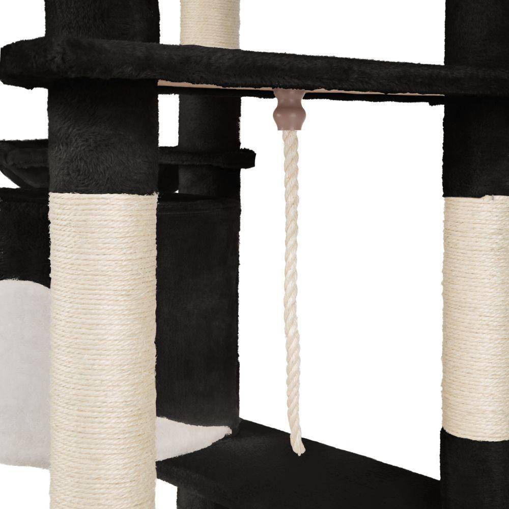 Helloshop26 - Arbre à Chat 204 cm noir/blanc - Imagen 2