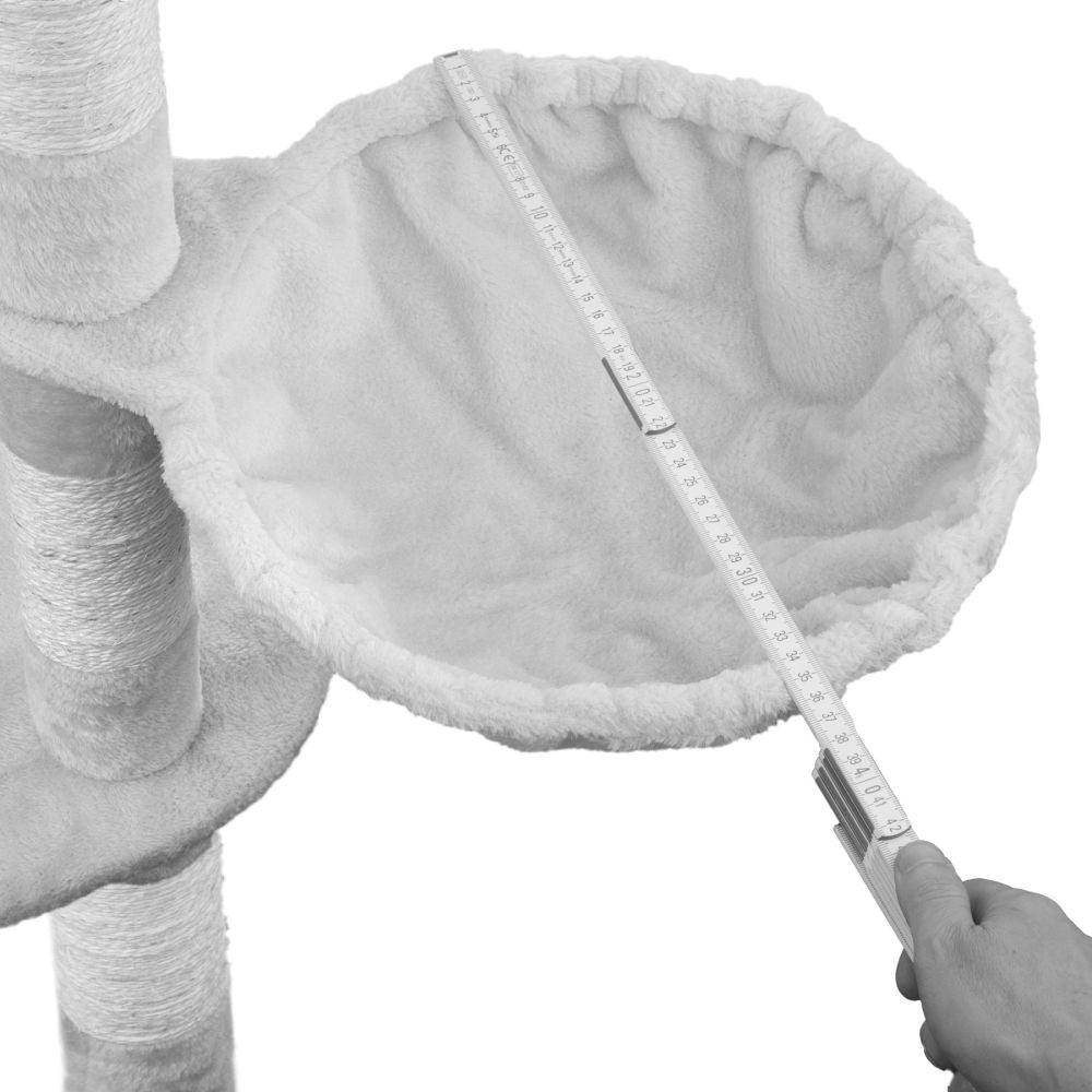 Helloshop26 - Arbre à Chat 204 cm noir/blanc - Imagen 4