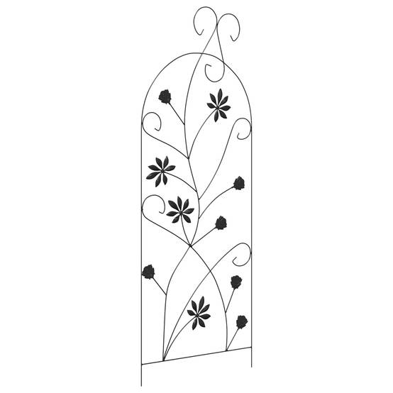 Lot de 3 Clôtures de jardin Acier Noir Bordure Décorative pour Massifs 112x40cm - ComfortXL Outdoor Living - Image 5