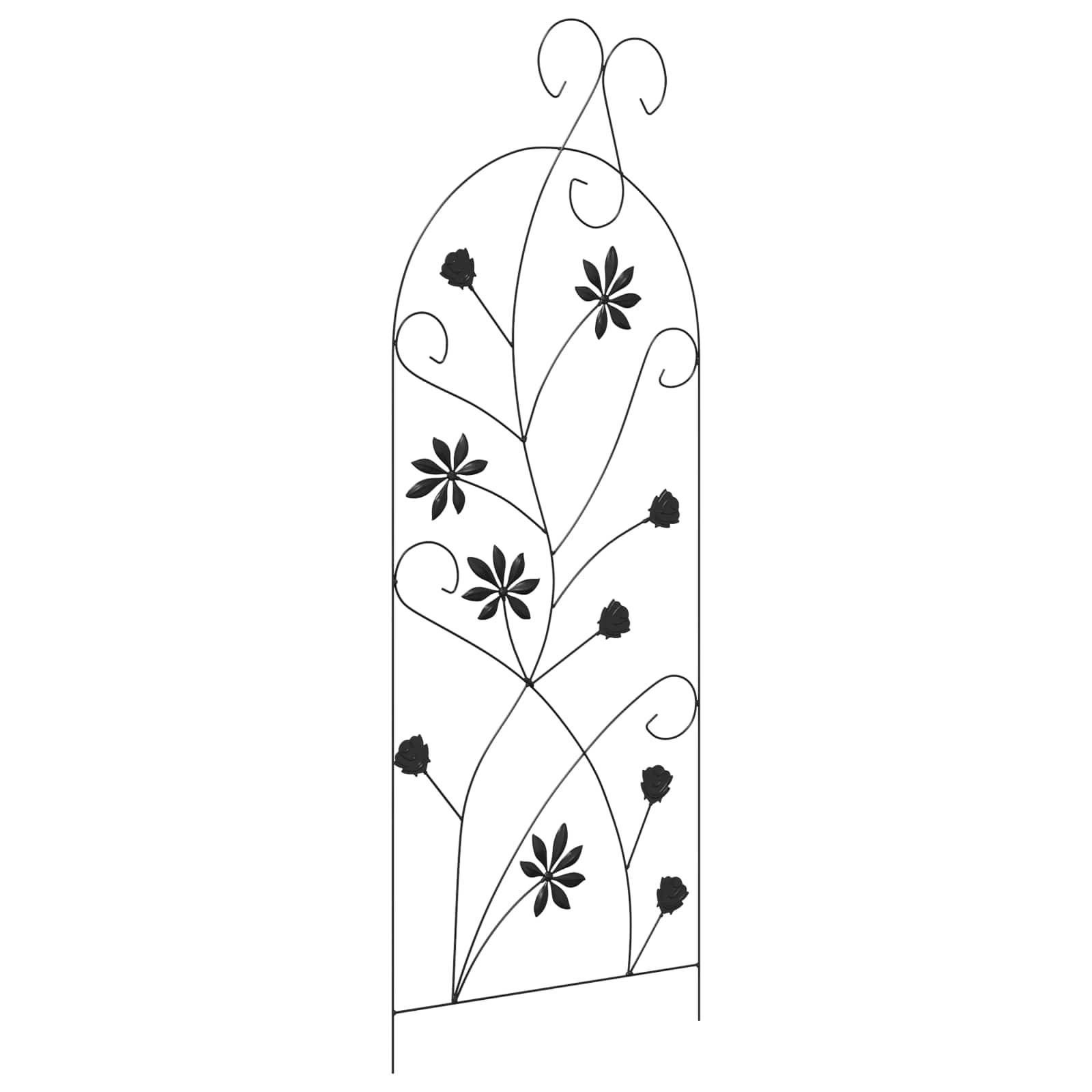 Lot de 3 Clôtures de jardin Acier Noir Bordure Décorative pour Massifs 112x40cm - ComfortXL Outdoor Living - Image 5