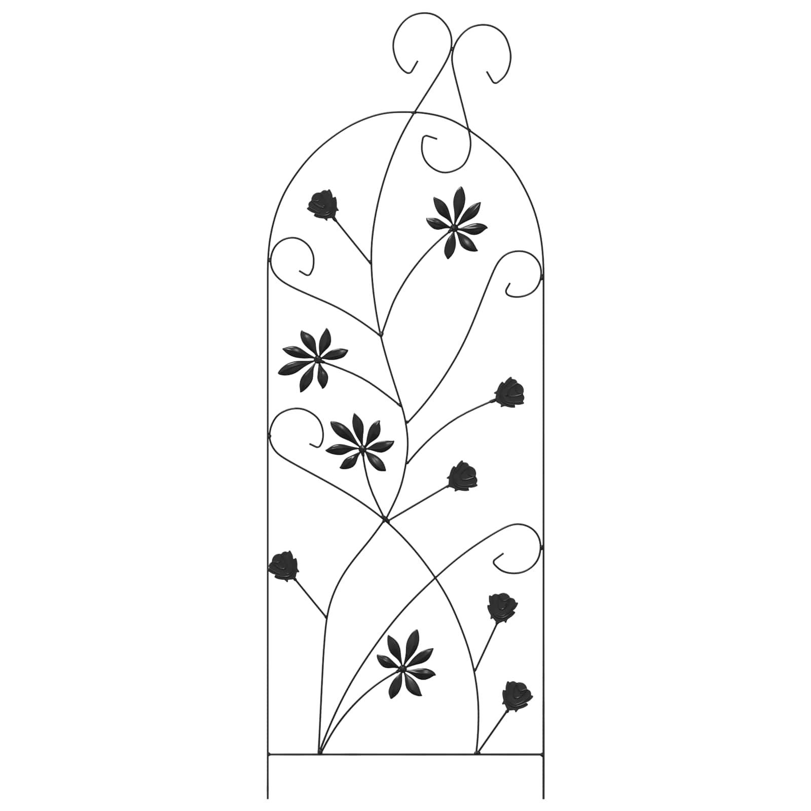Lot de 3 Clôtures de jardin Acier Noir Bordure Décorative pour Massifs 112x40cm - ComfortXL Outdoor Living - Image 6